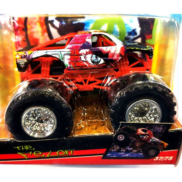 Hot Wheels Monster Jam Flag Series THE FELON #37/75, New, See Pics/Descr. - Picture 2 of 5